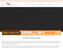 Tablet Screenshot of kutavillebali.com